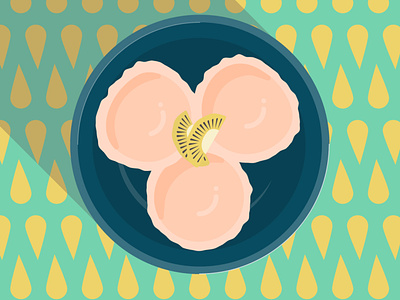 10 of 28ish – Sorbet circle daily practice design design challenge food illustration illustration vector