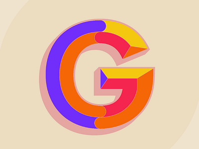 The letter G adobe illustrator alphabet typography vector