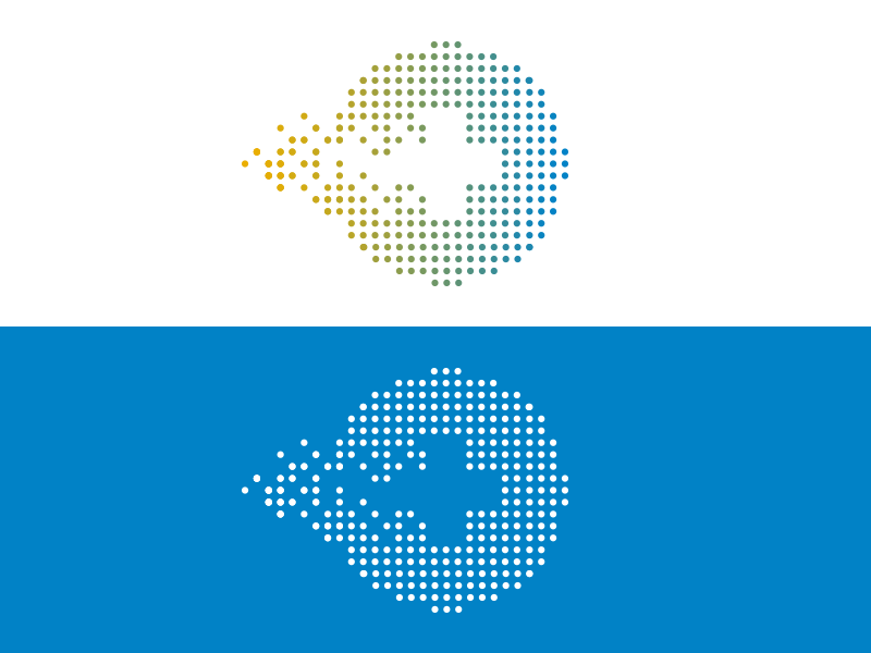 Healthcare research platform identity dots logo health care research users patients brand branding identity plus hospital