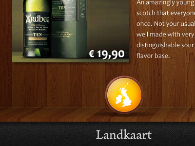 Whisky overview 3d alcohol button ios ipad liquor perspective shadow texture whiskey whisky wood