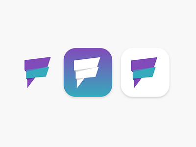 Logo & App Icon For Delivery Application app app icon badge branding delivery food green groceries icon ios mobile purple