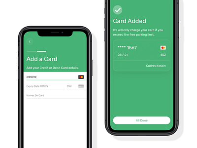 Add a Credit Card app clean fintech ios kudret projectmind ux