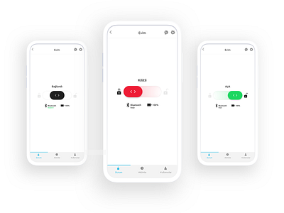 Smart Lock App - LOCK / UNLOCK app clean ios kudret projectmind smart home smarthome smartlock ui ux