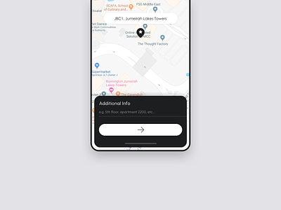 Enters Additional Info For Delivery Location address app app design art cards clean courier creative delivery design info interface map mobile mobile app mobile ui projectmind uiux userexperience uxdesign