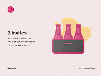 3 Dribbble Invites