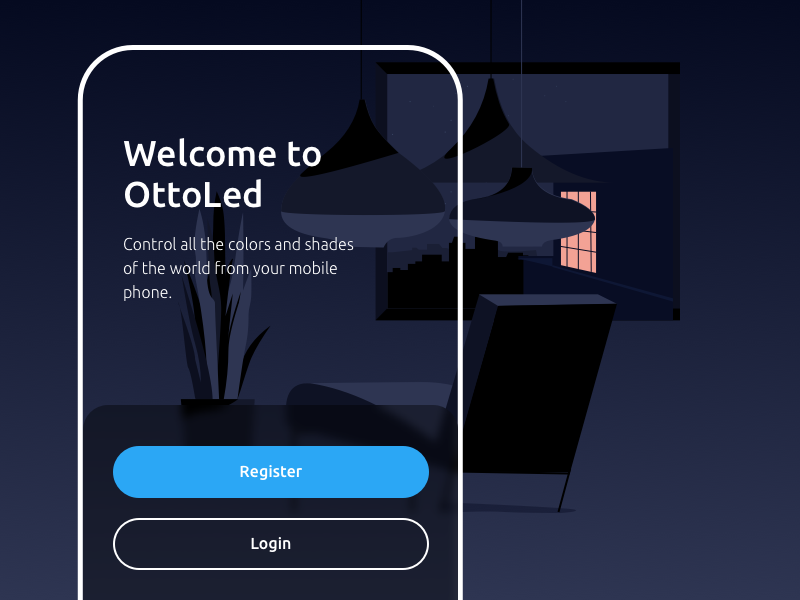 Welcome bulb lightning view mobile app mobile ui mobile app design webdesign website smart brightness light icon smart home ios design illustration ui ux app
