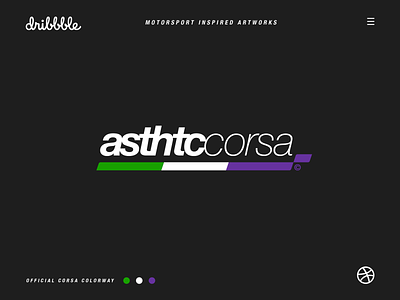 Asthtc Corsa© branding concept design flat identity illustration illustrator logo minimal type