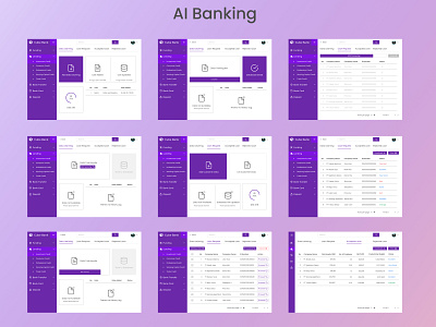 AI Banking 2d ai artificial intelligence banking desktop ui uidesign uiux