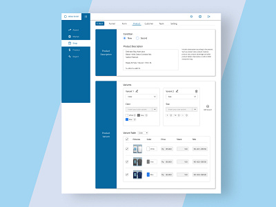 Inventory Management - Scroll 2 2d desktop ui finance inventory management market report shopping uidesign uiux