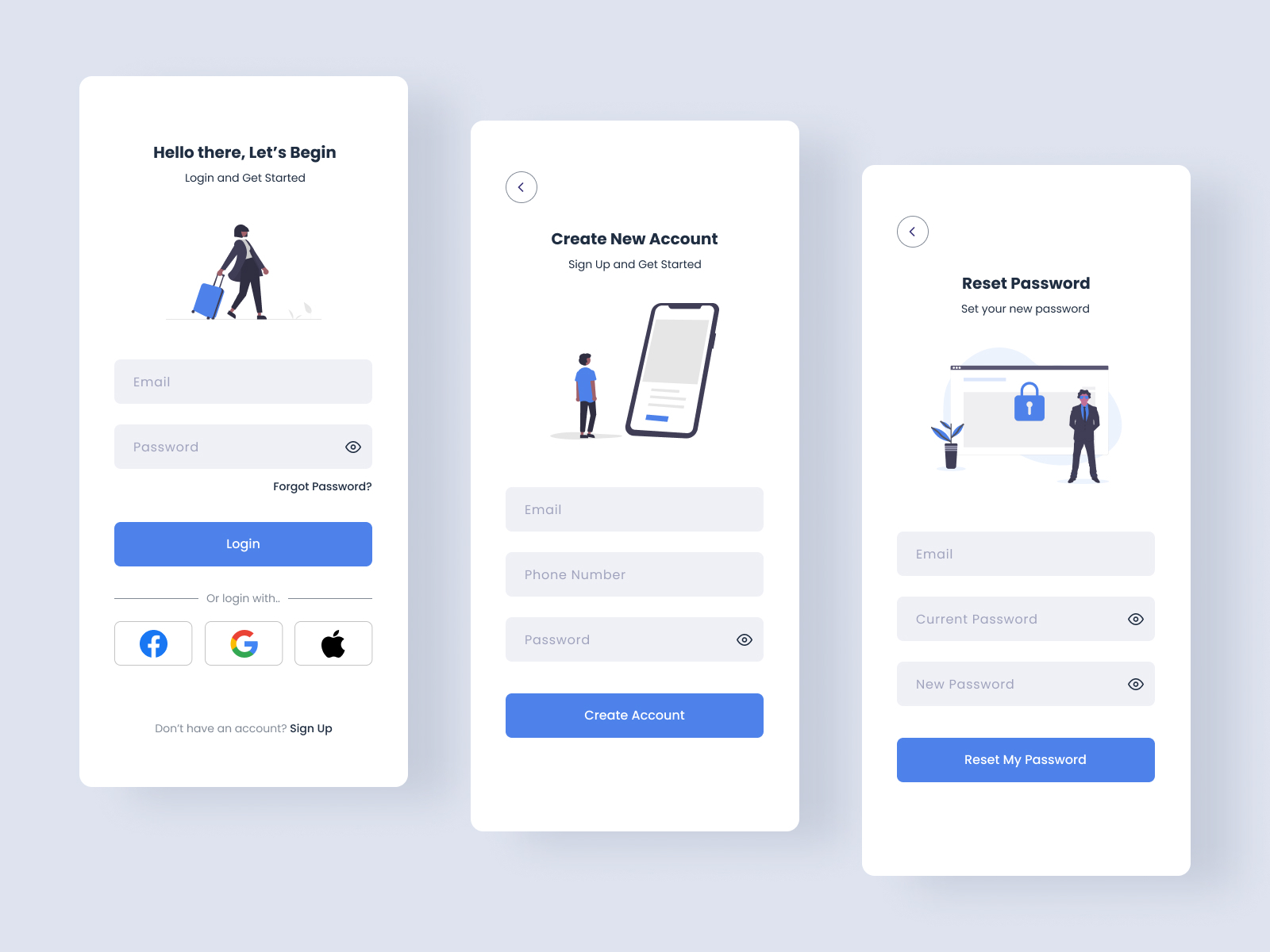 Login Screen Mobile Apps by fakhri aziz on Dribbble