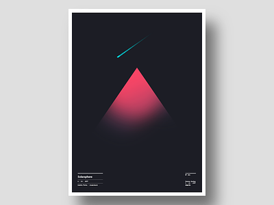 Poster #1 abstract bold color comet galaxy geometric minimalist planet poster shapes space star