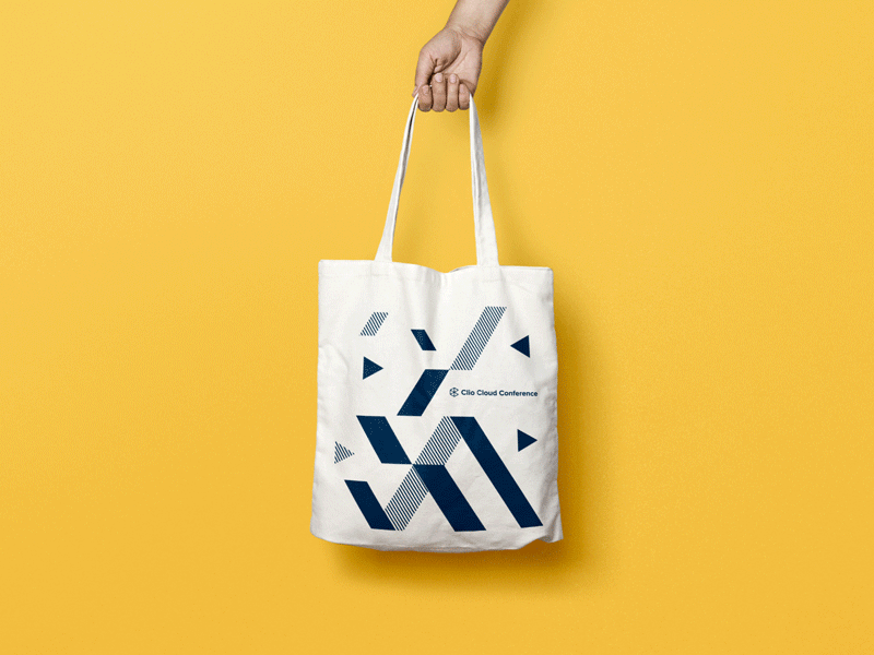 Conference Swag abstract clean colour conference fun geometric gif minimalist shapes swag swiss totebag