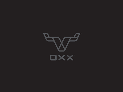 OXX Logo badass brand identity bull bullhead character logo crossover design graphic design identity interior design logo logo design ox rugged symmetrical symmetry tough