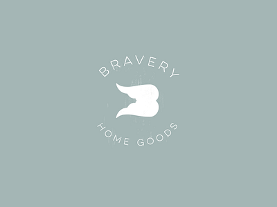 Bravery Wing Monogram angelic b bird boutique boutique branding brand identity concept conceptual craft design flight graphic design handdrawn home goods identity logo logo design monogram startup wings