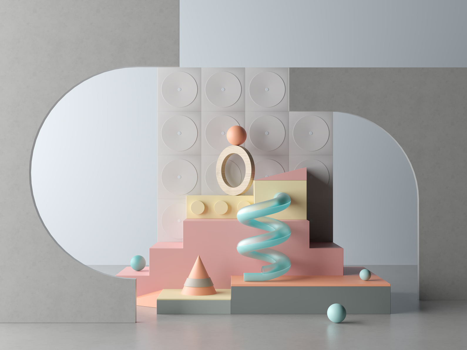 3D Composition by Dmitry Moystsrapishvili | Dribbble