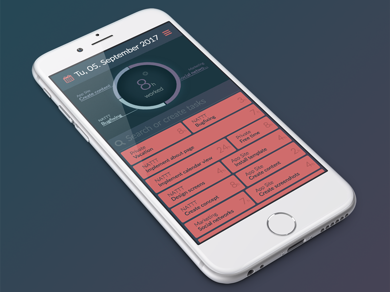 Pie Chart For Daily Time Tracking By Timo Korinth On Dribbble