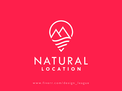 Natural Location Logo branding creative design design flat design fresh colors fresh design location logo logodesign minimal minimalism minimalist minimalist logo minimalistic natural natural location logo nature nature logo trending trendy