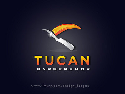 Tucan Barbershop Logo artwork barber logo barbershop branding brandingdesign clean conceptual design creative agency creative design design fresh design icon illustration logo modern logo modernism tucan tucan logo