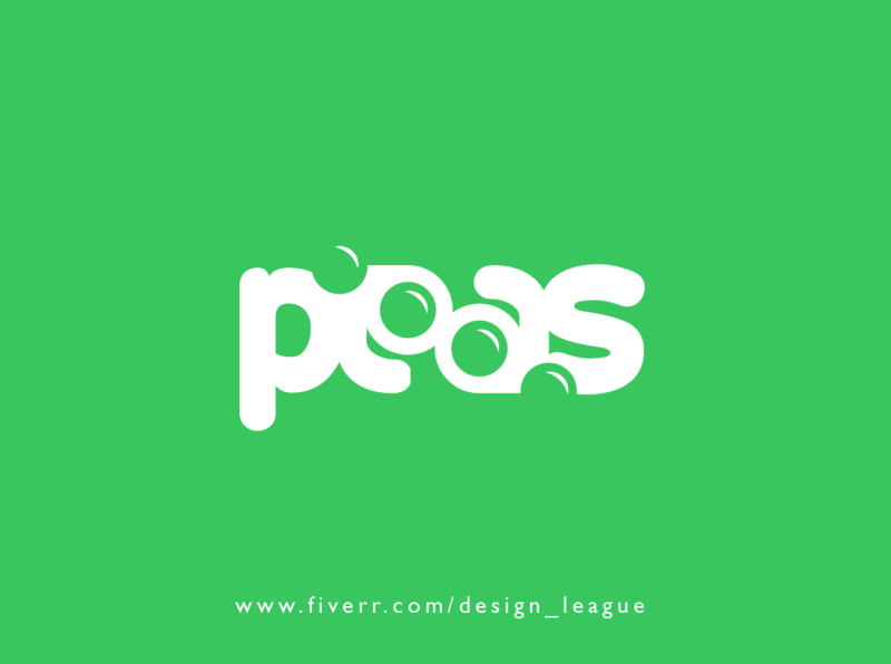Peas Logo by Design_League on Dribbble