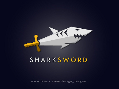 SharkSword Logo art artwork brand design branding clean creative design design design art fish fish logo logo modern modern logo mordern shark shark logo sword sword logo trending