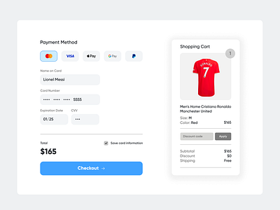 Checkout checkout checkout flow credit card fintory form imput field order details shopping cart user interface