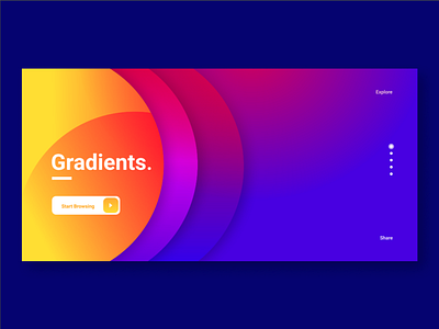 Gradient blue colors design figma gradient illustration landing page orange photo photoshop print uiux web
