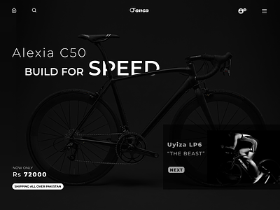 Bike app header design adobe design figma icon logo ui uiux uidesign minimal typography ui ux vector web
