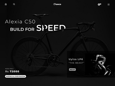 Bike app header design