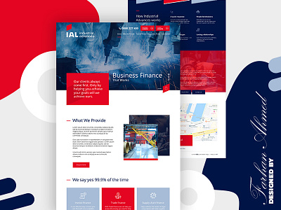Industrial Advance design ui design ux design web web design website website design