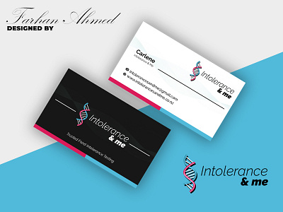 Intolerance & Me business business card design business cards businesscard visiting card visiting card design visitingcard