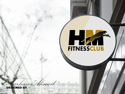 HM Fitness Club club fitness logo gym logo logo logo design logodesign logos logotype