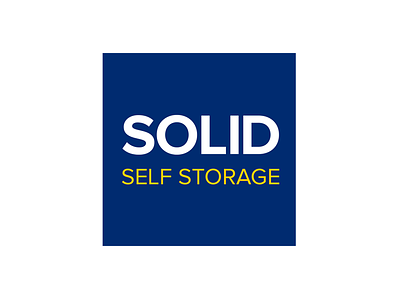 Solid Self Storage Logo branding logo logo design