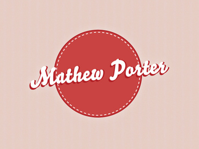 Mathew Porter Portfolio Logo Design design logo portfolio red