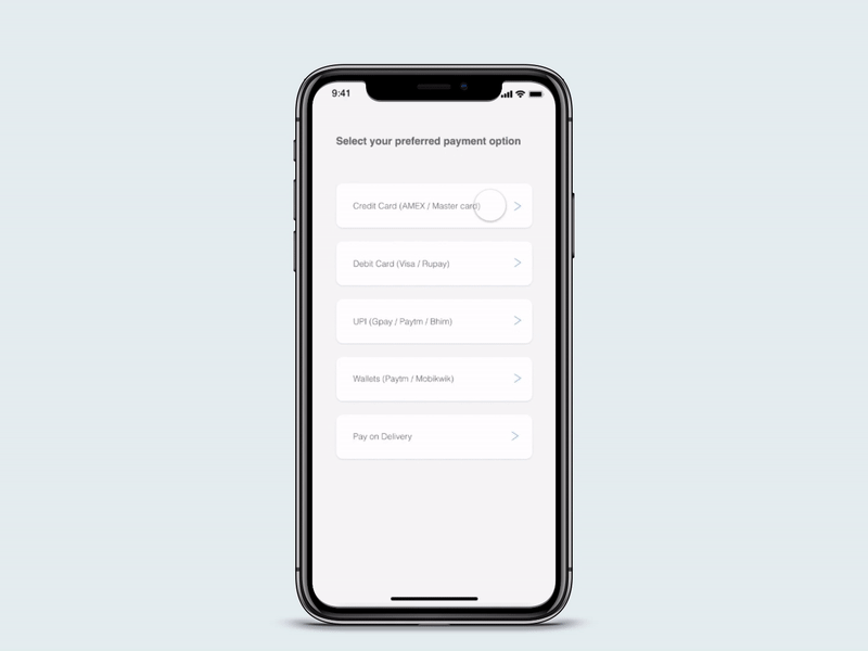 Credit Card Payment - Banking app b2b banking banking app bankingapp credit card credit card checkout creditcard design designer minimal payment payment app payment gateway payment method payment page product product design ui uidesign
