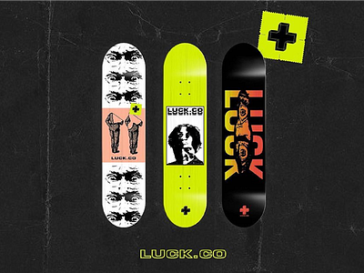 Luck.co project skateboard design