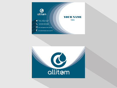 Business card design. blue brand design brand identity branding business card design illustrator cc logo visiting card