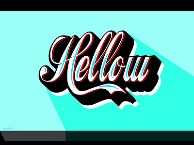 Hellow adobe illustrator cc branding branding design calligraphy design font font design graphic design hello hellow letter lettering typeface typo typographic typography typography art typography design ui vector