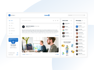 LinkedIn redesign concept