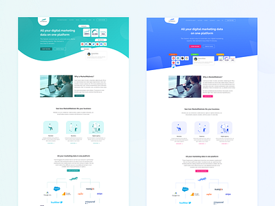 Marketing landing page design digital marketing figma homepage landing landingpage marketing marketing product marketmalinois webdesign