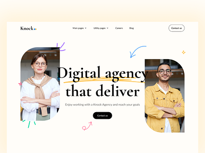 Knock - Digital Agency Webflow HTML Template