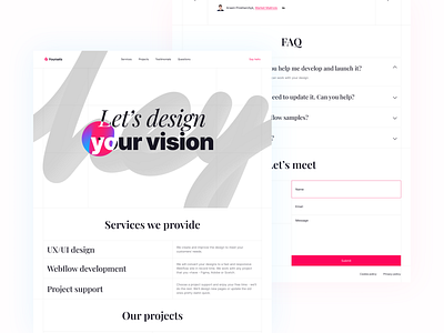 Foursets Design & Webflow Development Agency Website