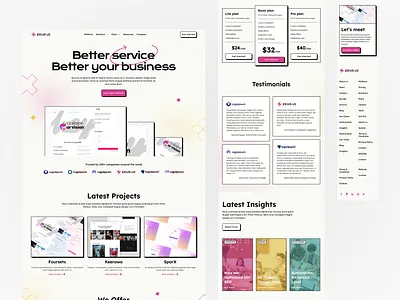 Zeus ⚡ UI - Figma Web Design UI kit brutal brutal design brutalist website ui kit web ui kit webdesign website website design