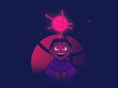 hello dribbble dribbble illustration light logo man shine star