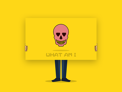 WHAT AM I？ design illustration skull