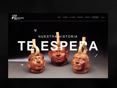 Museum of Pre-Columbian Art Cusco cuzco design history inca interace museo museum peru ui ux web webdesign website