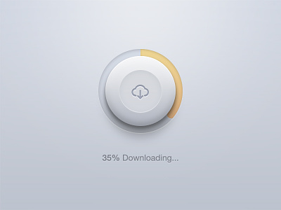 Download Button button download percentage psd push ui user interface