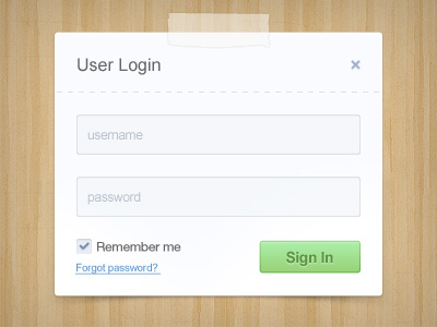 User Login login signin ui user interface