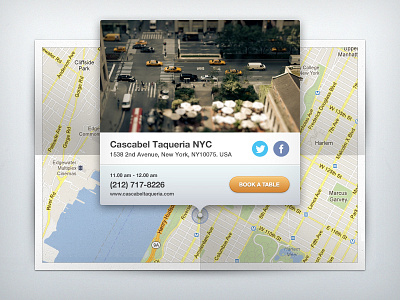 Restaurant Location location map ui user interface widget