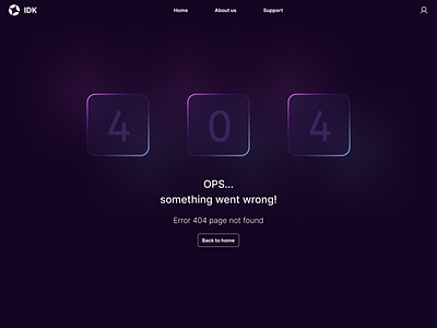 404 Error Page 404 concept design error page graphic design illustration inspiration neon ui ux wrong