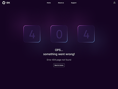 404 Error Page